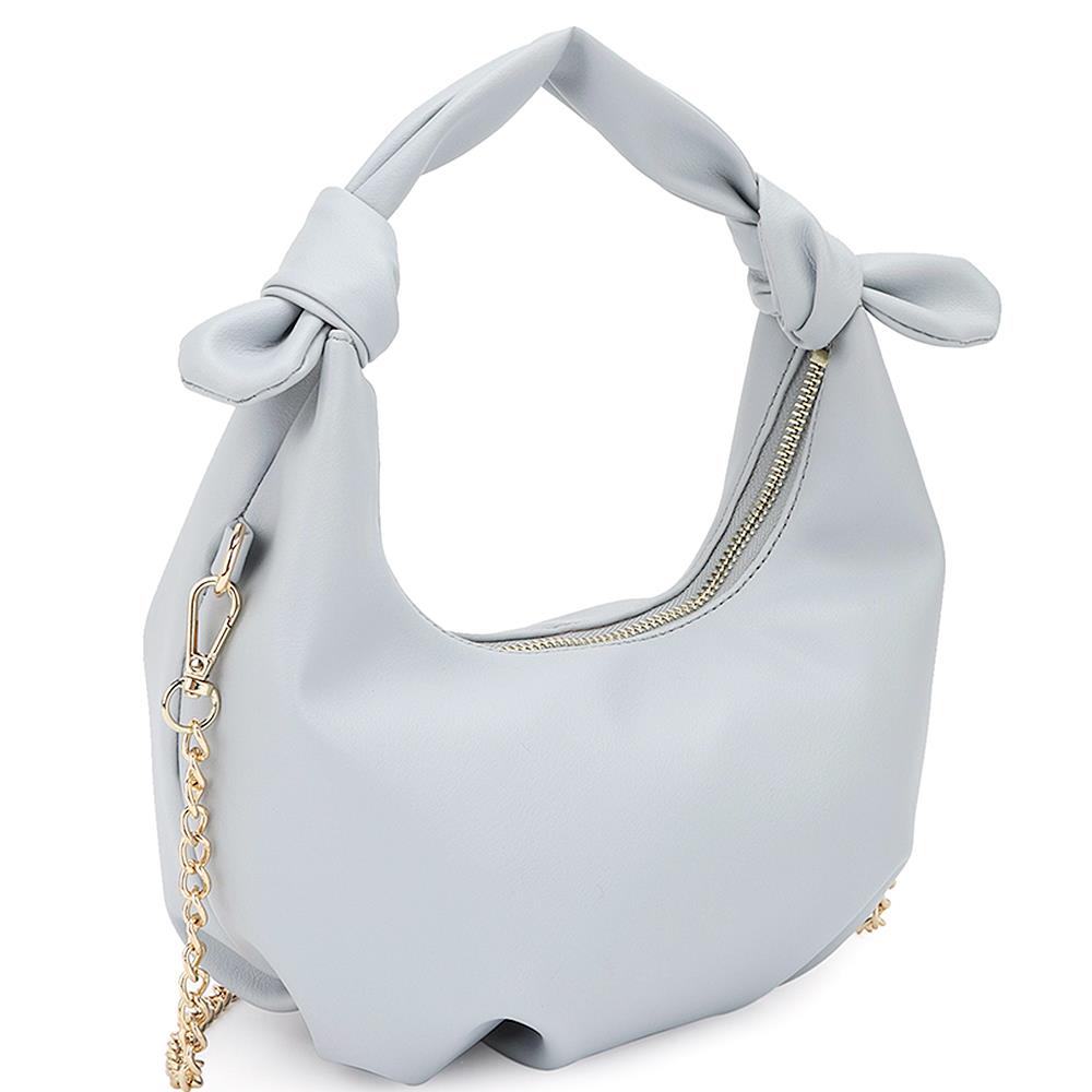 Smooth Round Handle Zipper Bag - Tigbul's Fashion