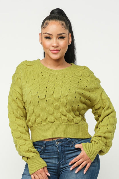 Checker Sweater Top - Tigbuls Variety Fashion