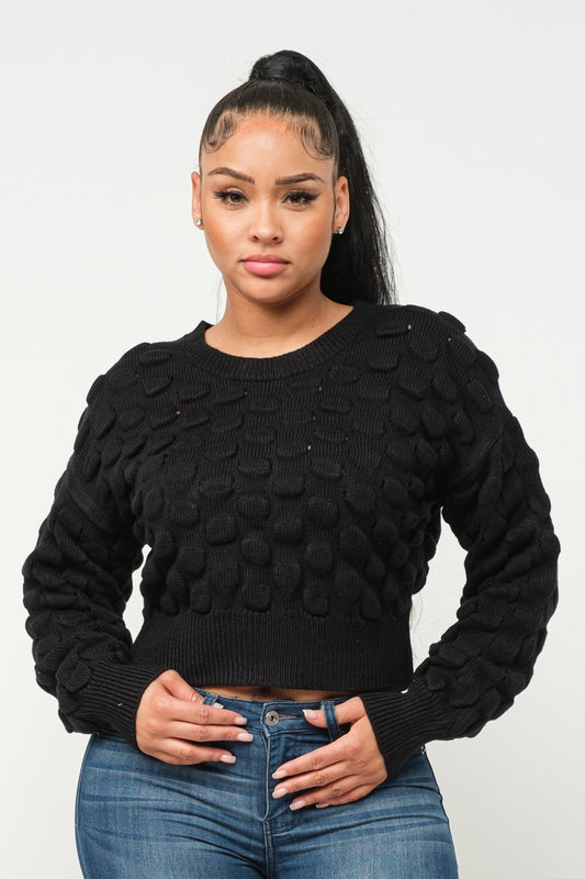 Checker Sweater Top - Tigbuls Variety Fashion