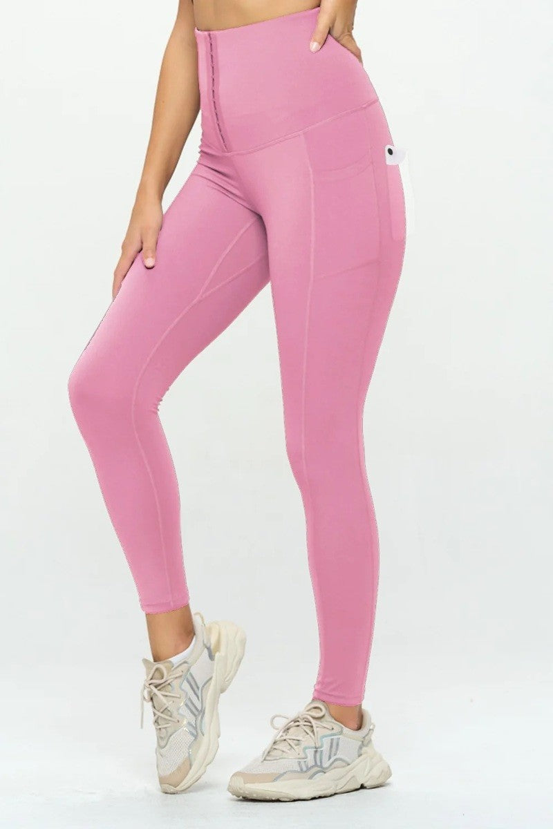 Pink Body Shaper Fashion Yoga Legging - Tigbuls Variety Fashion