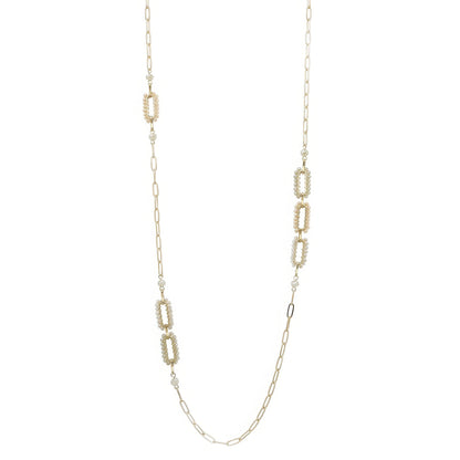 Beaded Link Stationary Necklace - Tigbuls Variety Fashion