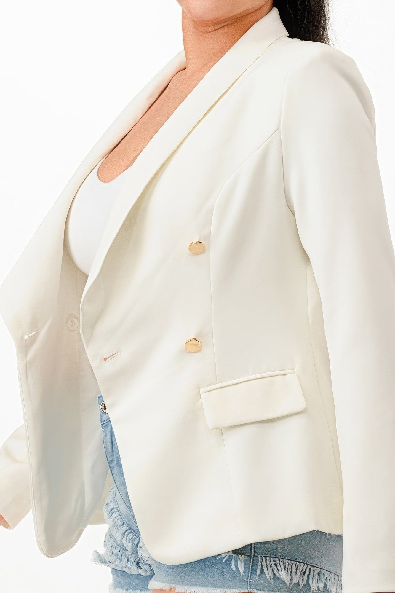 Double Breasted Blazer Jacket - Tigbuls Variety Fashion