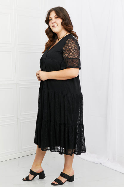 P & Rose Lovely Lace Full Size Tiered Dress - Tigbul's Fashion