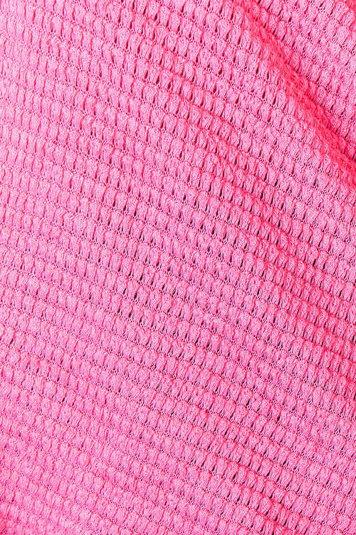 Fuchsia Round Neck High-Low Slit Knit Top - Tigbuls Variety Fashion
