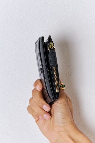 David Jones Texture PU Leather Mini Wallet - Tigbuls Variety Fashion