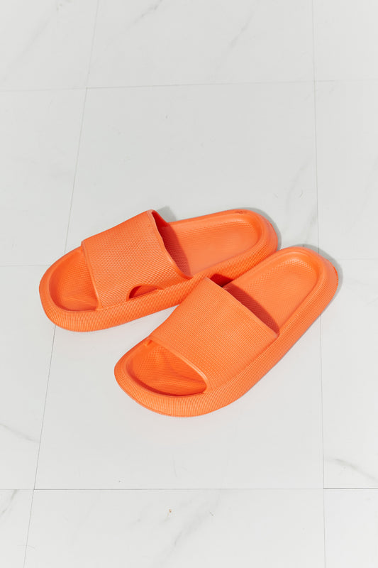 MMShoes Arms Around Me Open Toe Slide in Orange - Tigbul's Fashion
