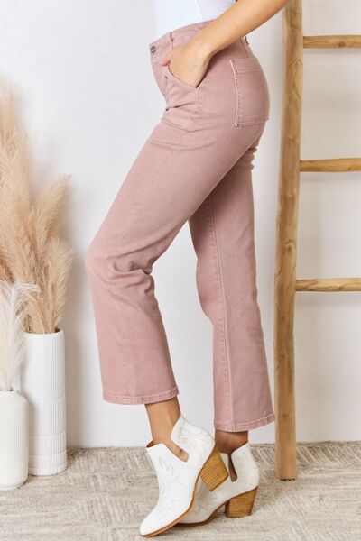 RISEN Full Size High Rise Ankle Flare Jeans - Tigbuls Variety Fashion