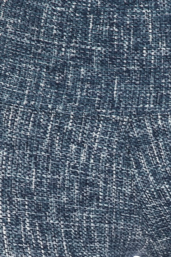 Close-up of blue heathered legging fabric texture
