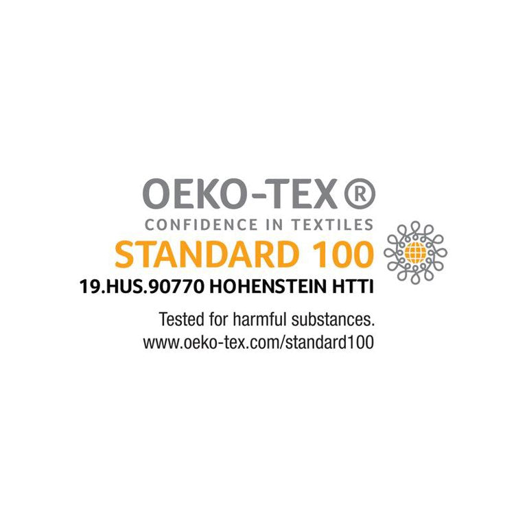 Oeko-Tex Standard 100 label: tested for harmful substances