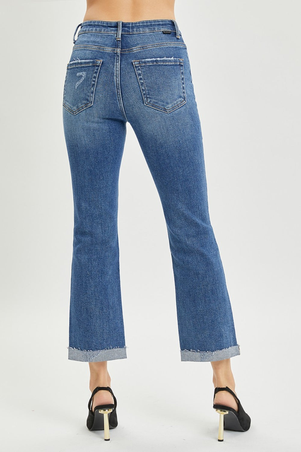 Size 0(24) - 3XL Button Fly Cropped Bootcut Jeans - Tigbul's Variety Fashion Shop