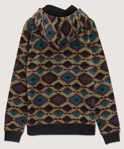 Men's Aztec Diamond Print Hoodie - Tigbul's Variety Fashion Shop