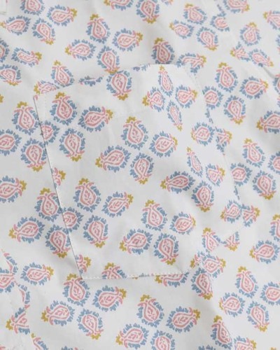 Men's Geo Tile Collared Button-Down Shirt - Tigbul's Variety Fashion Shop