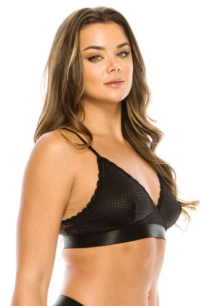 Lace Triangle Bralette - Tigbul's Variety Fashion Shop