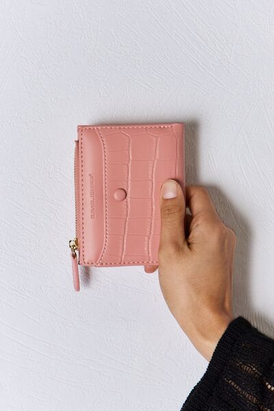 Texture PU Leather Mini Wallet - Tigbul's Variety Fashion Shop
