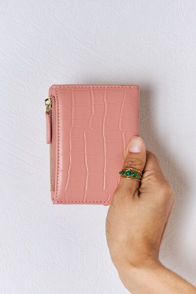 Texture PU Leather Mini Wallet - Tigbul's Variety Fashion Shop