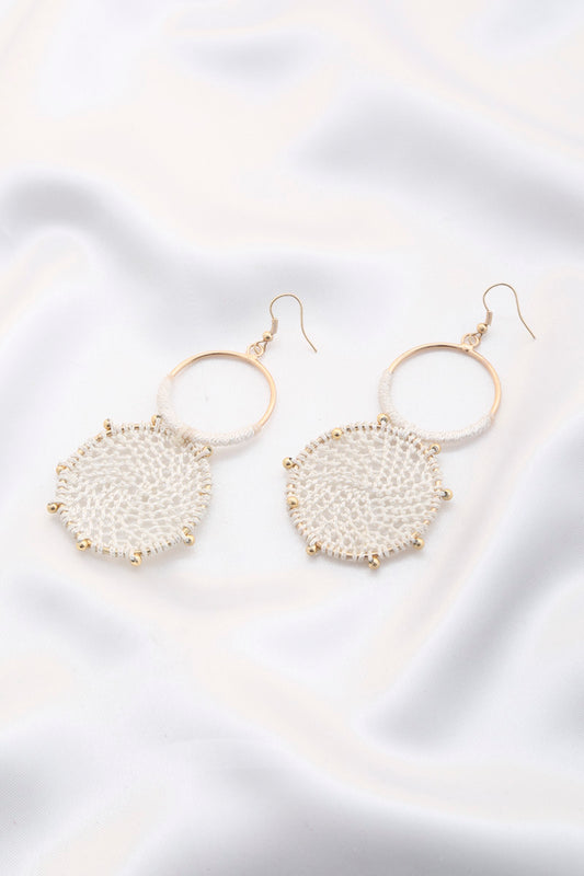 Double Circle Thread Beaded Earring - Tigbul's Variety Fashion Shop