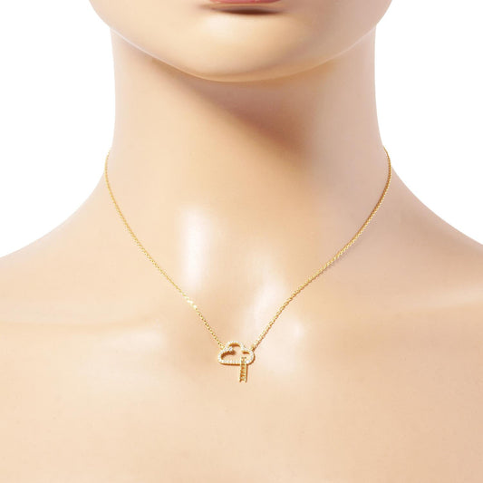 Gold Dipped Cloud Pendant Necklace - Tigbul's Variety Fashion Shop