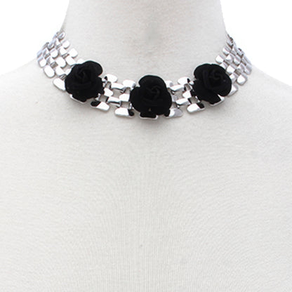 Sodajo Flower Metal Necklace - Tigbul's Variety Fashion Shop