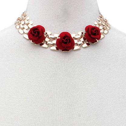 Sodajo Flower Metal Necklace - Tigbul's Variety Fashion Shop