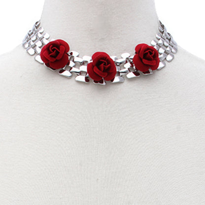 Sodajo Flower Metal Necklace - Tigbul's Variety Fashion Shop