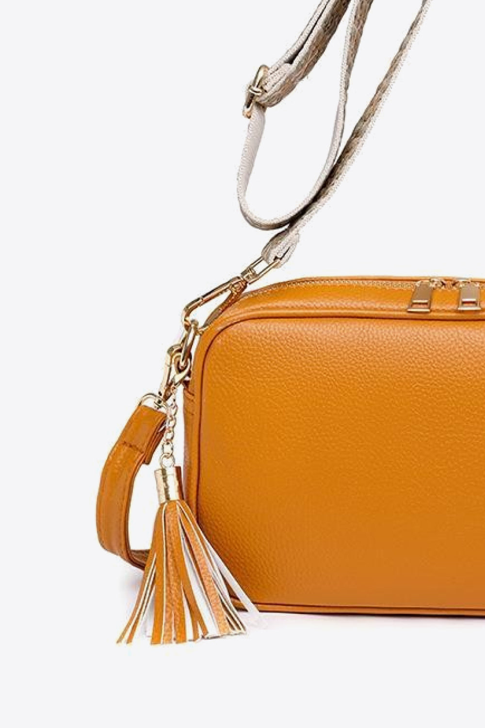 PU Leather Tassel Crossbody Bag - Tigbul's Fashion