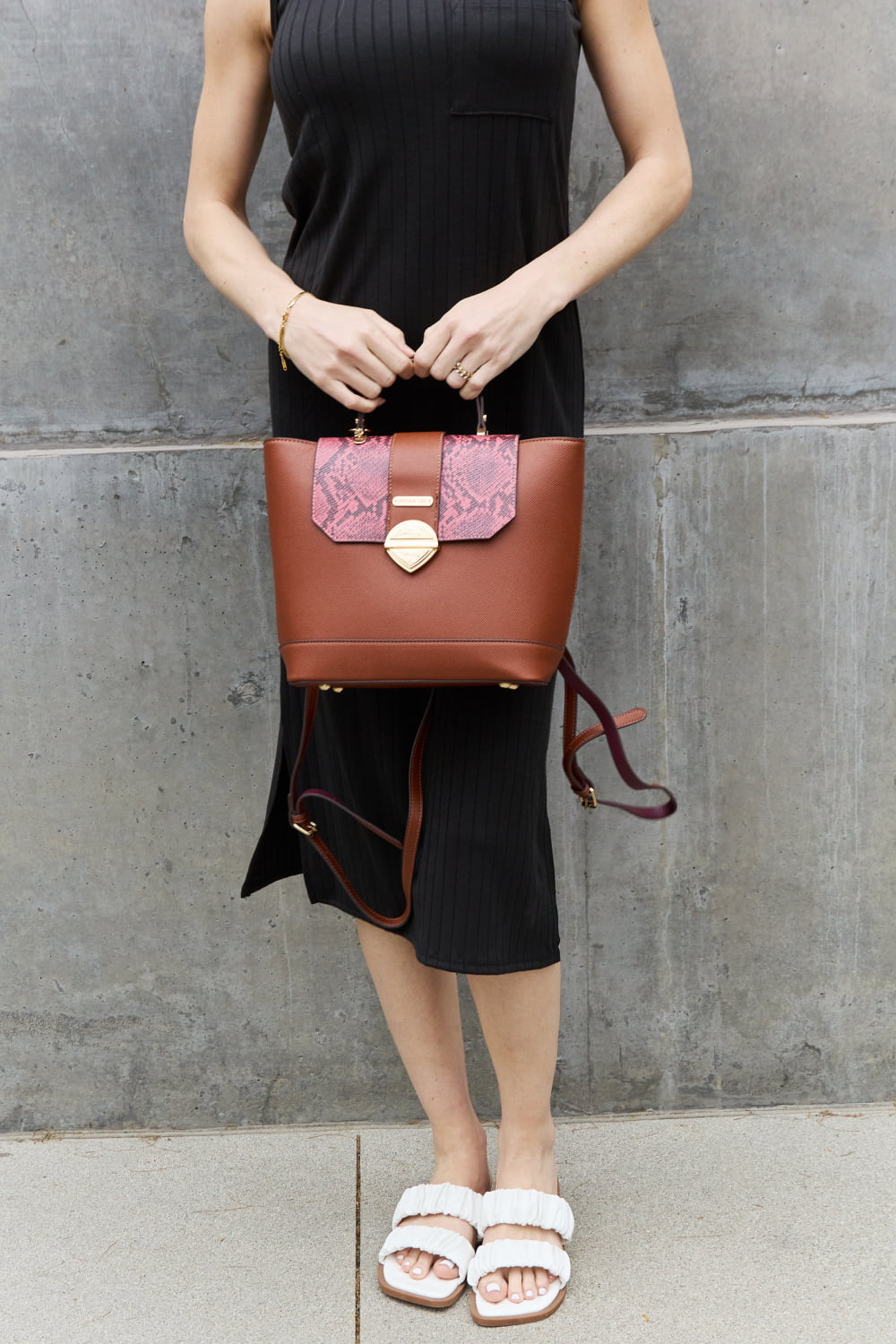 Nicole Lee USA Python 3-Piece Bag Set - Tigbul's Fashion