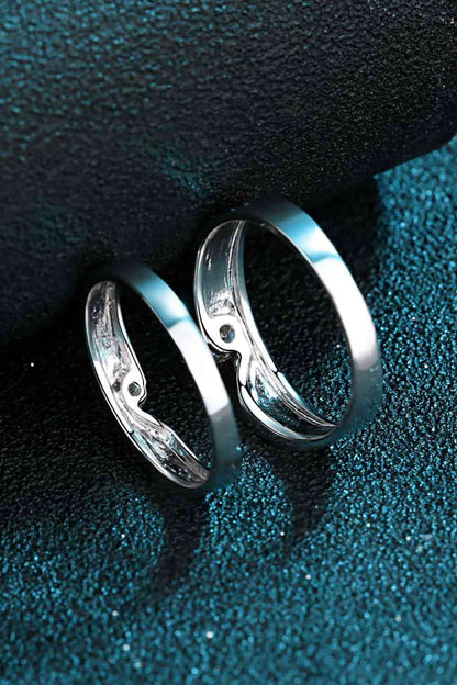 Moissanite Rhodium-Plated Ring Men/Women's - Tigbuls Variety Fashion