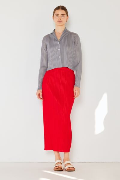 Pleated Midi Pencil Skirt - Tigbuls Variety Fashion