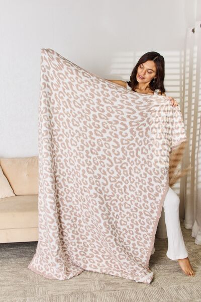 Cozy Leopard Decorative Throw Blanket - Tigbuls Variety Fashion