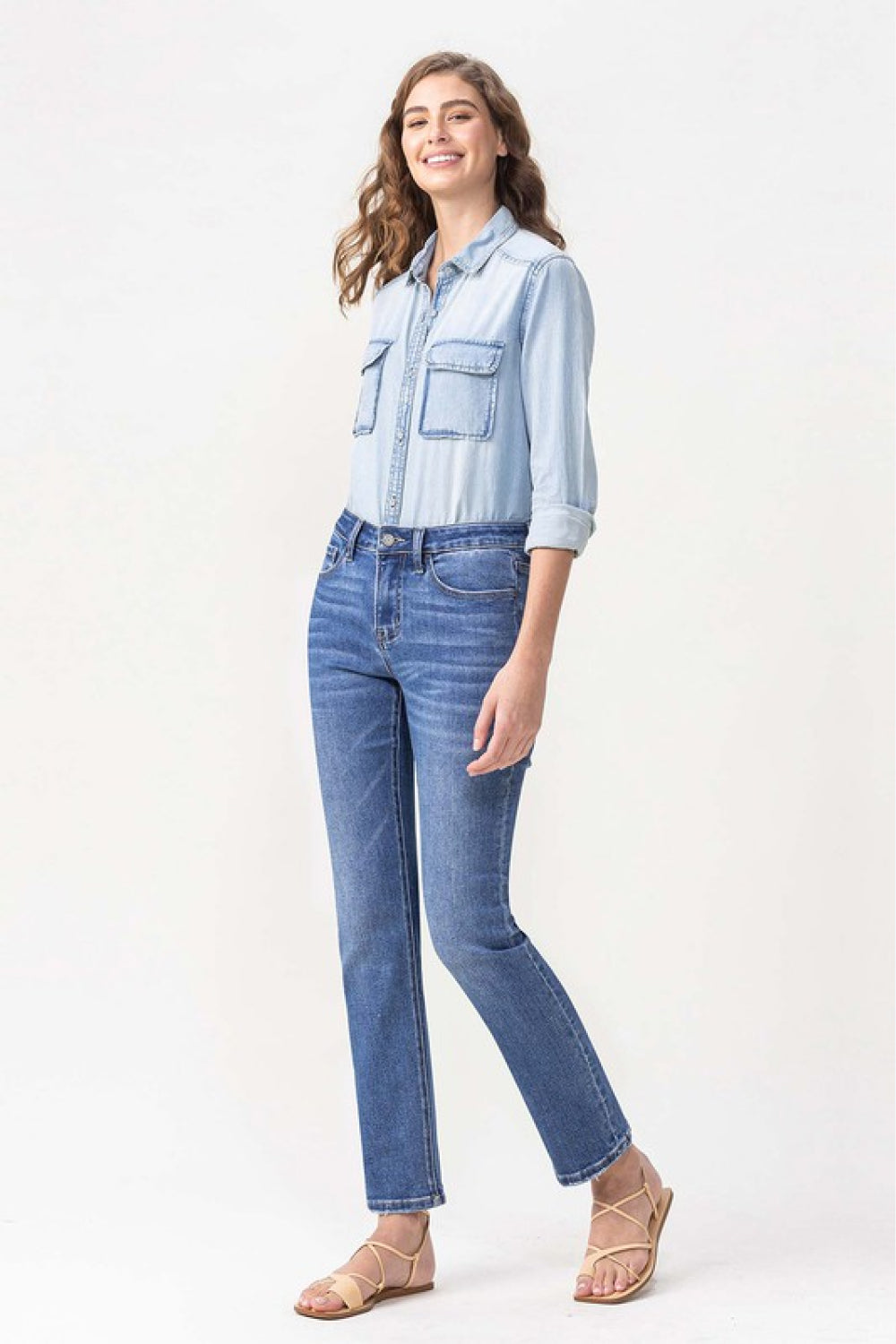 Lovervet Full Size Maggie Midrise Slim Ankle Straight Jeans - Tigbul's Fashion