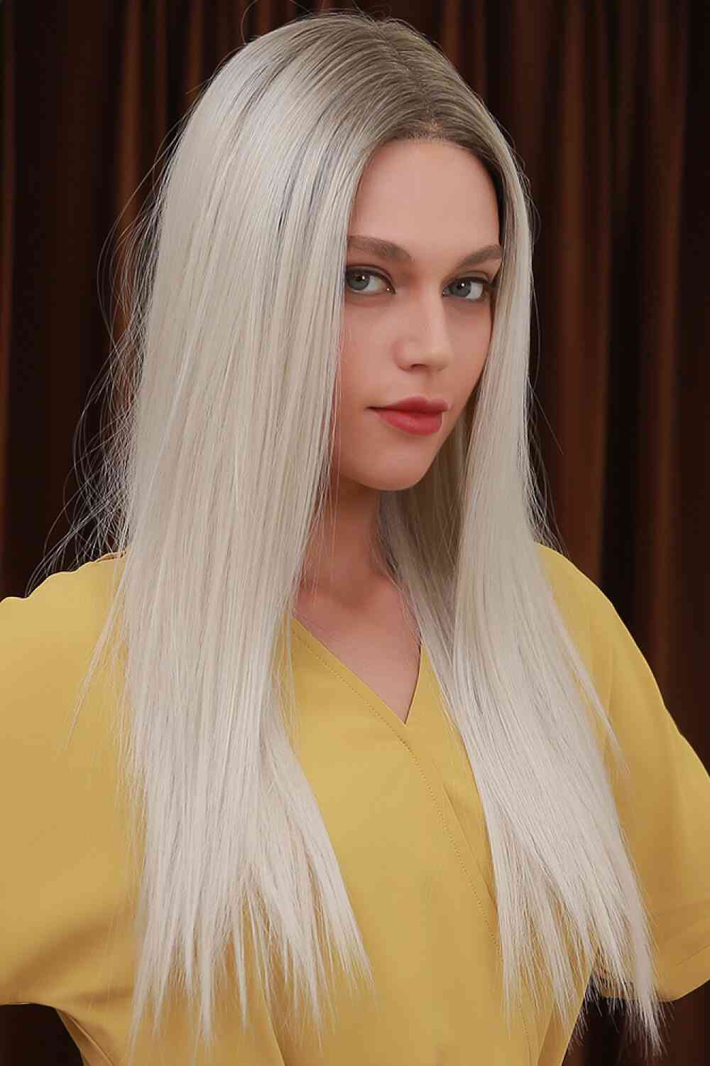 13*2" Lace Front Wigs Synthetic Long Straight 26" Heat Safe 150% Density - Tigbuls Variety Fashion
