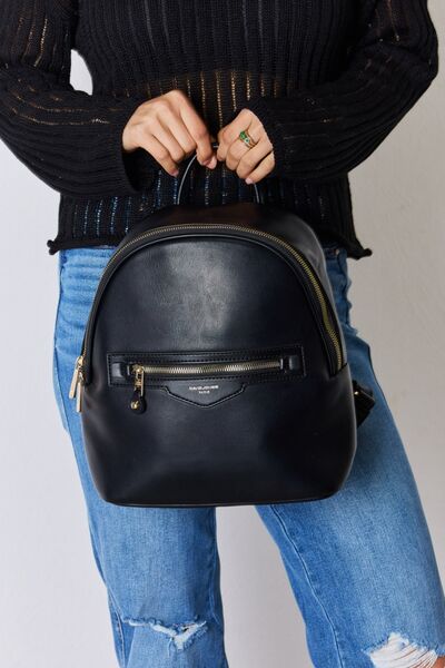 David Jones PU Leather Backpack - Tigbuls Variety Fashion