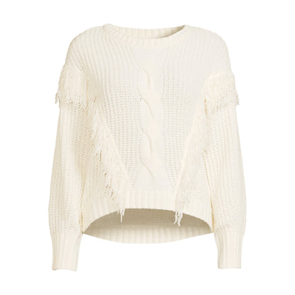 Juniors' Super Soft Chenille Fringe Sweater | Tigbuls Variety Fashion Shop