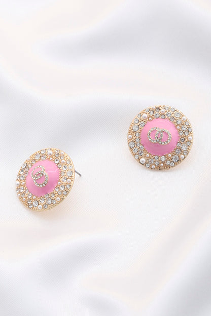 Double Circle Round Metal Earring - Tigbul's Variety Fashion Shop