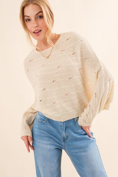 And The Why Dolman Sleeves Sweater - Tigbuls Variety Fashion