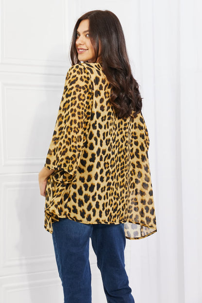 Melody Wild Muse Full Size Animal Print Kimono in Brown - Tigbul's Fashion