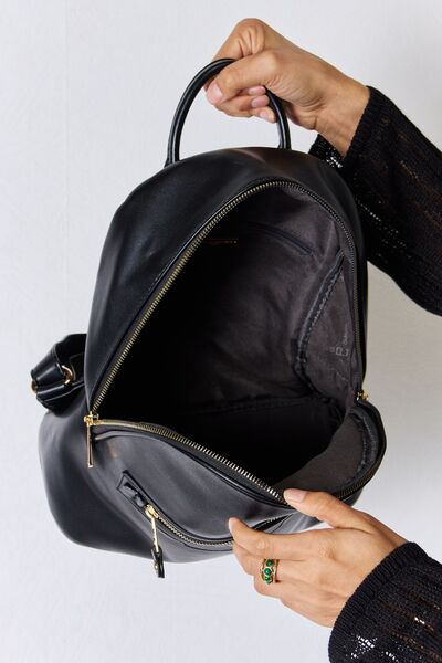 David Jones PU Leather Backpack - Tigbuls Variety Fashion