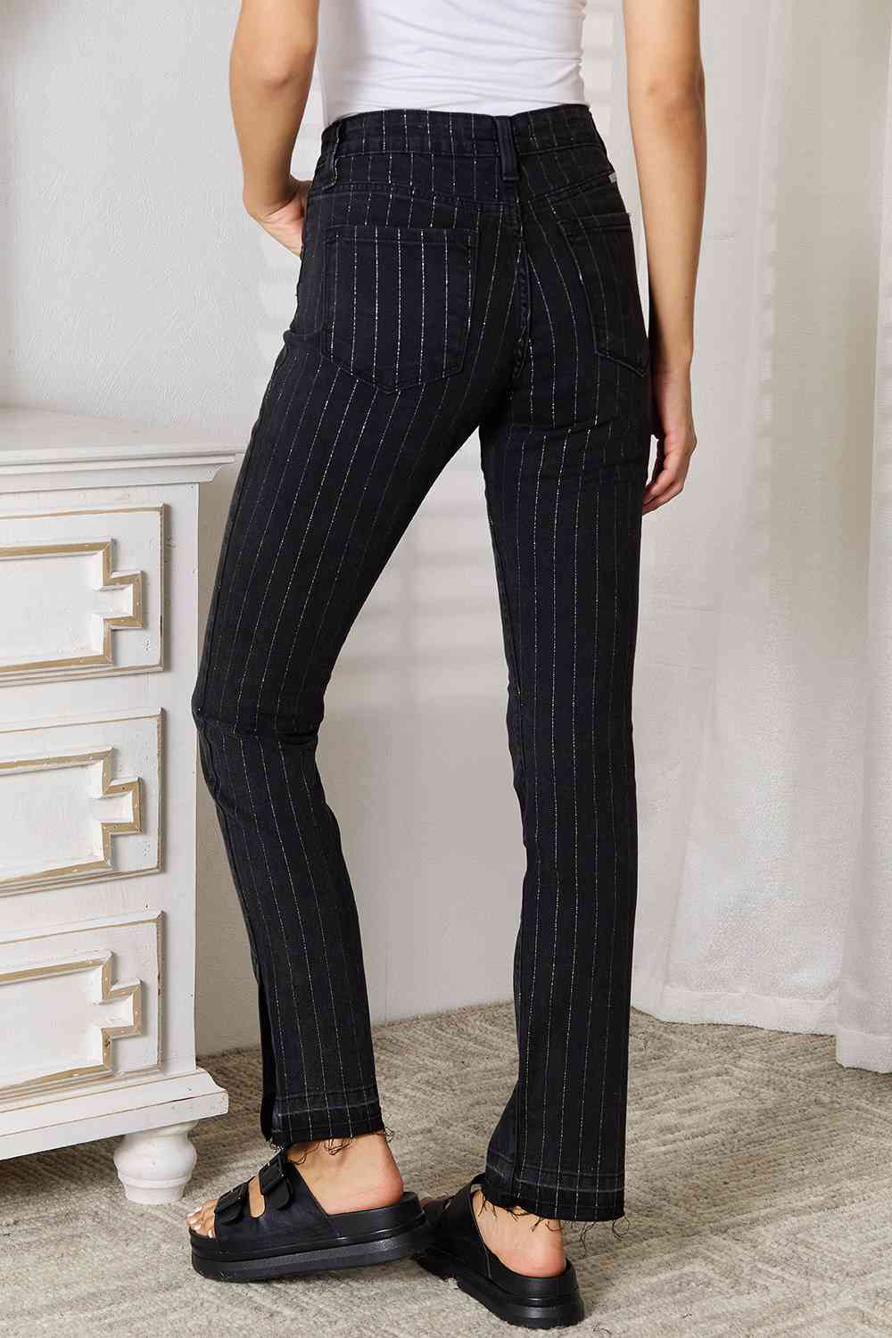 Kancan Striped Pants with Pockets - Tigbul's Variety Fashion Shop