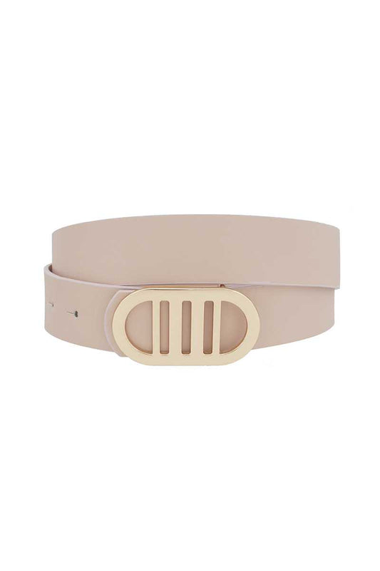 Modern Gridded Oval Standard Belt - Tigbul's Variety Fashion Shop