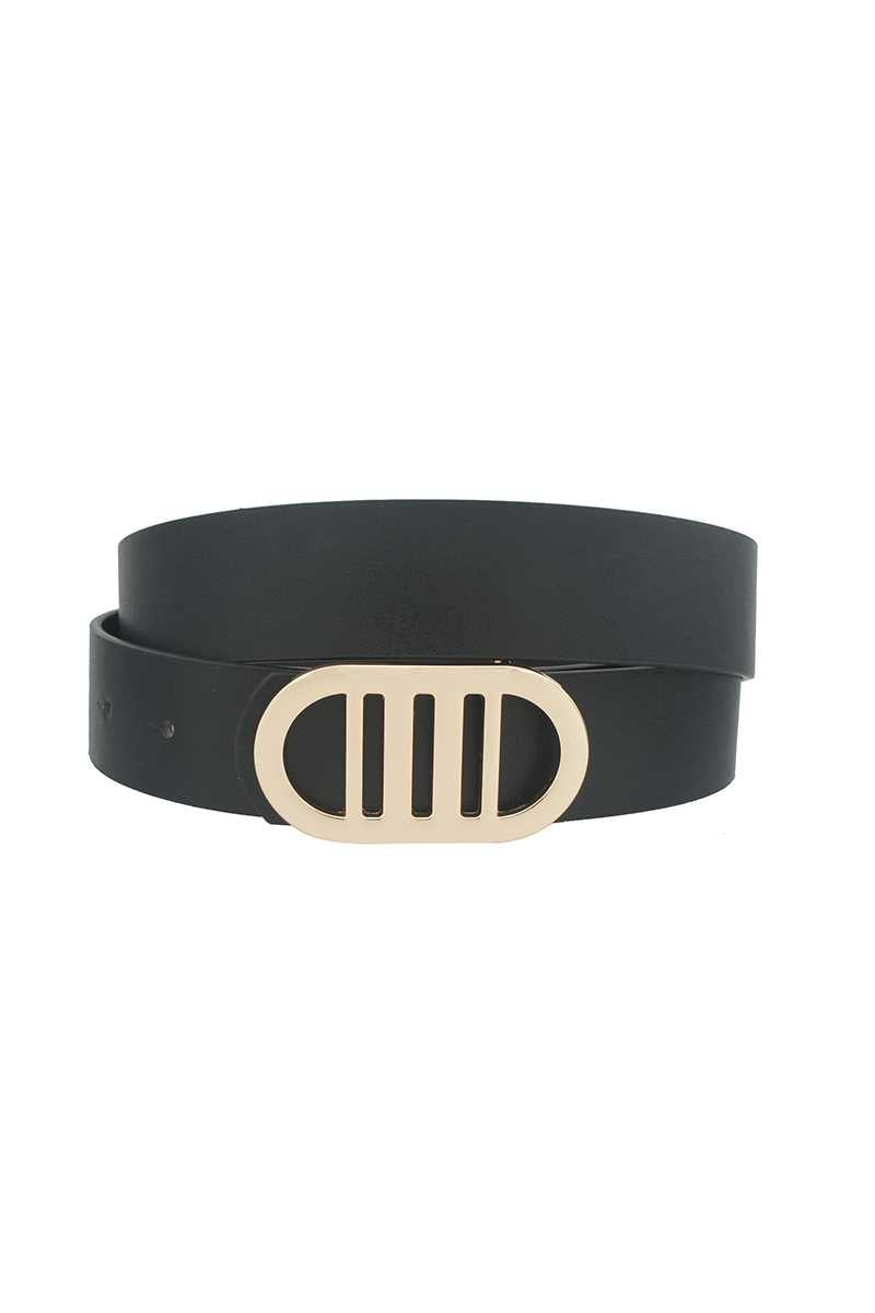 Modern Gridded Oval Standard Belt - Tigbul's Variety Fashion Shop