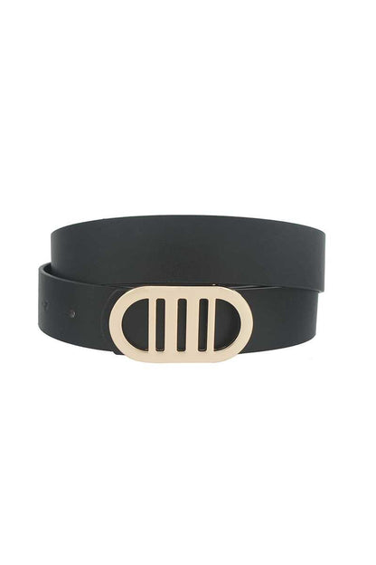 Modern Gridded Oval Standard Belt - Tigbul's Variety Fashion Shop