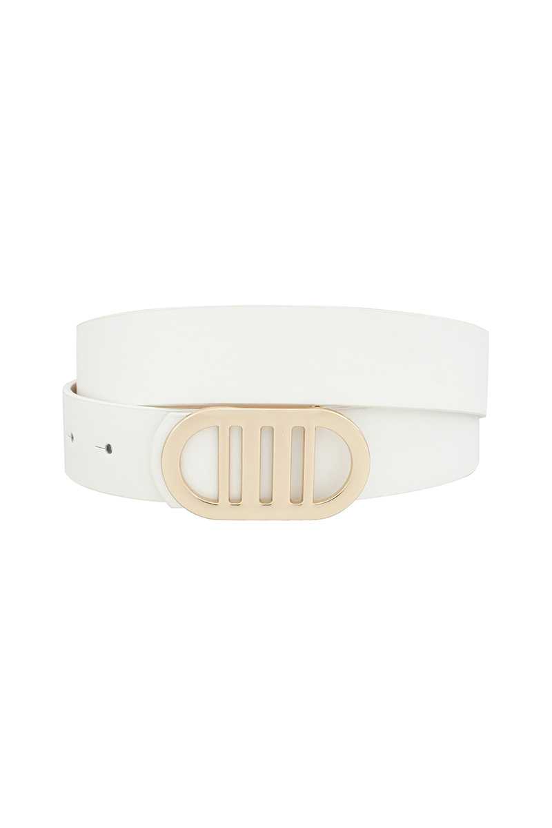 Modern Gridded Oval Standard Belt - Tigbul's Variety Fashion Shop
