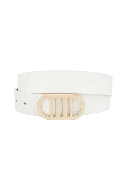 Modern Gridded Oval Standard Belt - Tigbul's Variety Fashion Shop