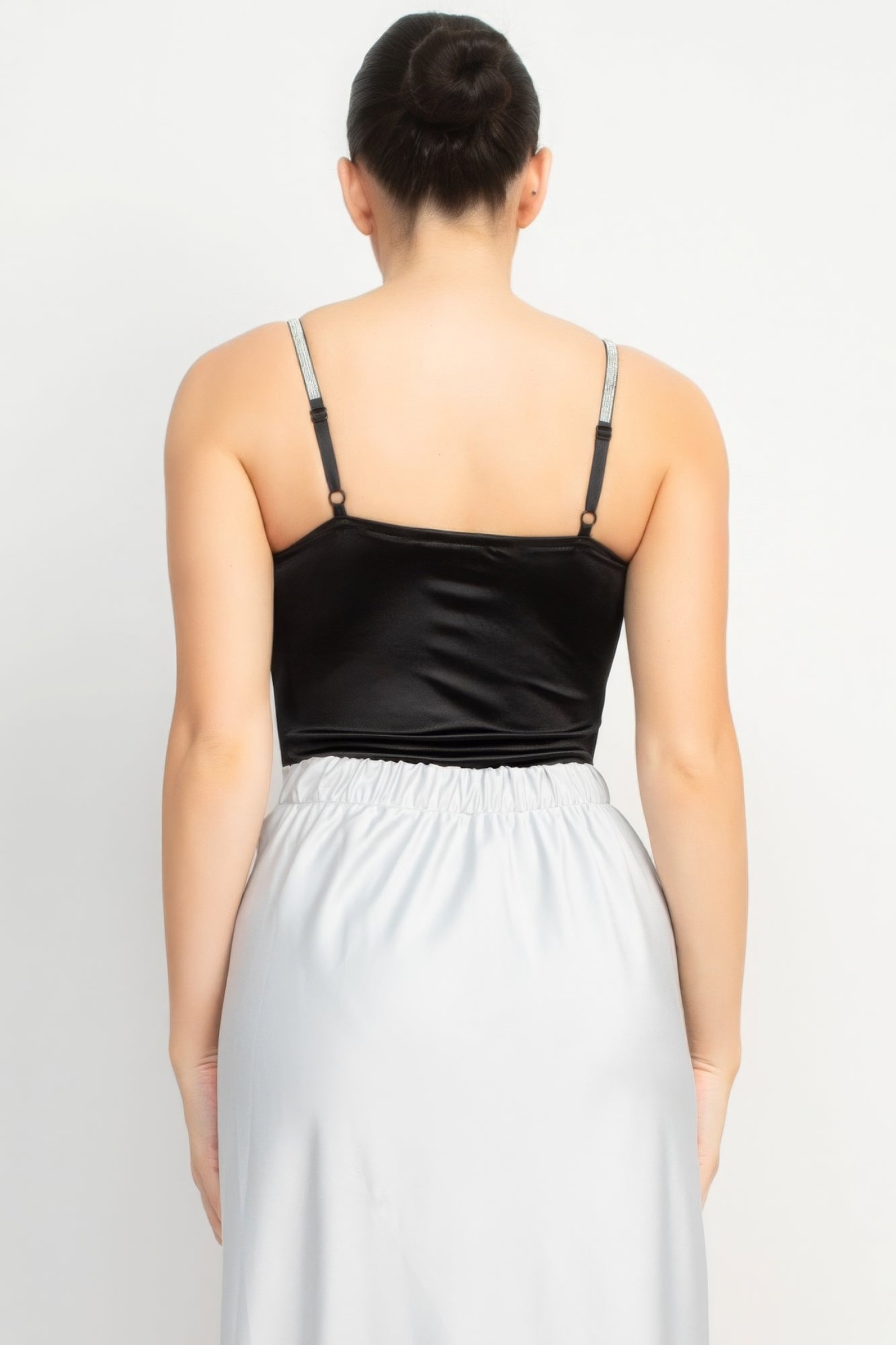 Rhinestone Strap Sweetheart Bodysuit - Tigbul's Variety Fashion Shop