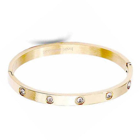 Stainless Steel Cubic Metal Bracelet - Tigbul's Variety Fashion Shop