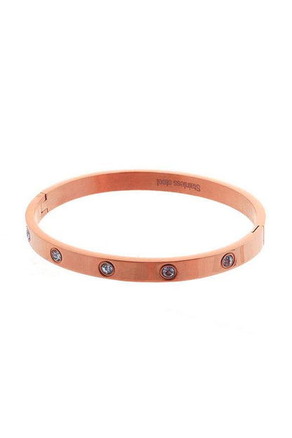 Stainless Steel Cubic Metal Bracelet - Tigbul's Variety Fashion Shop